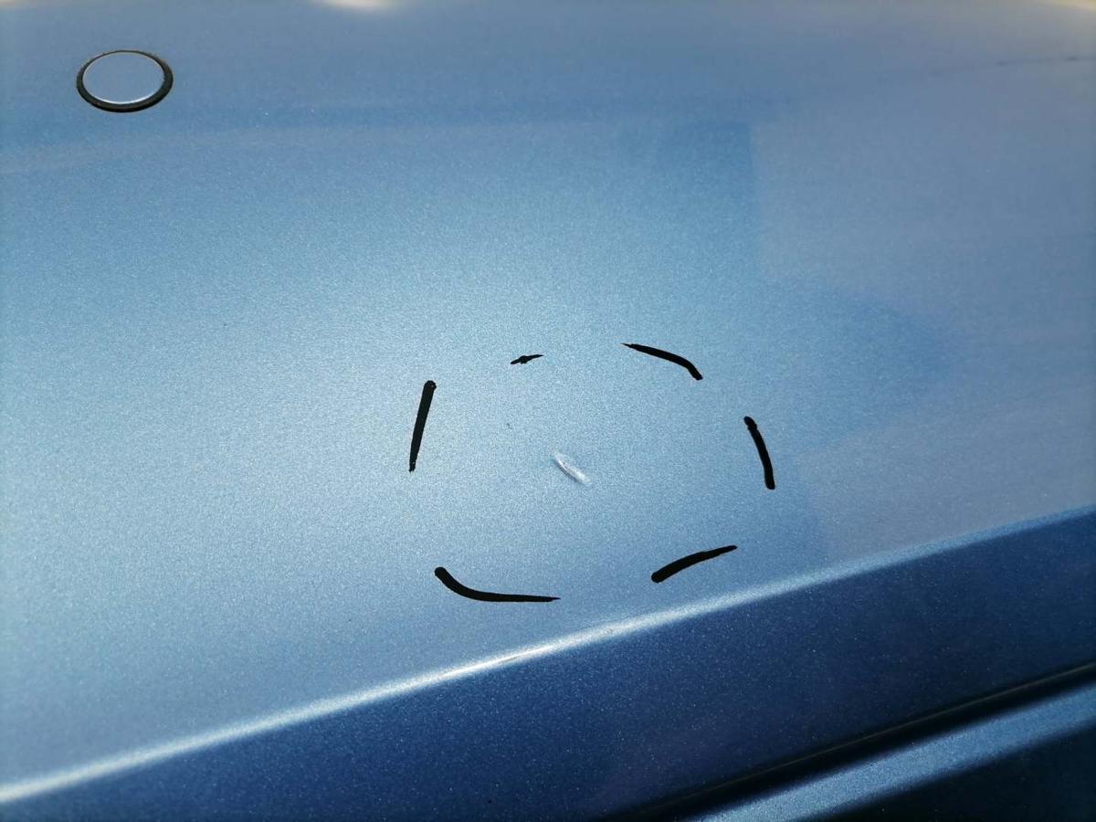 Skoda Fabia 2 5J original St0&szlig;stange Stossf&auml;nger hinten LQ5X Hellblaumetallic Combi Bj.2014